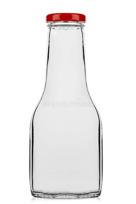 Empty Sauce Bottle with Cap Stock Photo - Image of closure, bottle ...