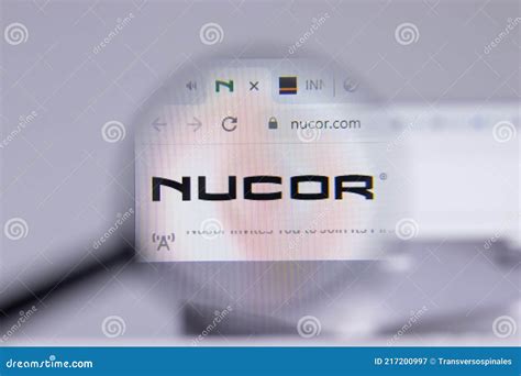 New York, USA - 26 April 2021: Nucor Logo Close-up on Website Page ...