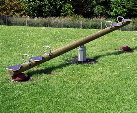 4 Person Seesaw - Wooden Play Equipment | Caledonia Play