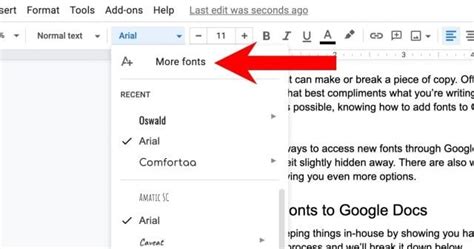 How to Add Fonts To Google Docs