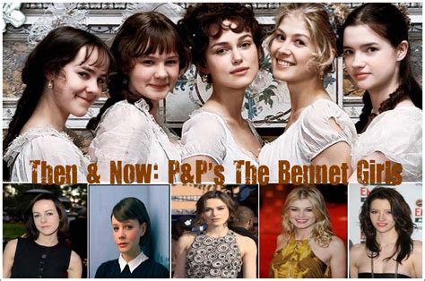 Then & Now: Pride & Prejudice's The Bennet Girls