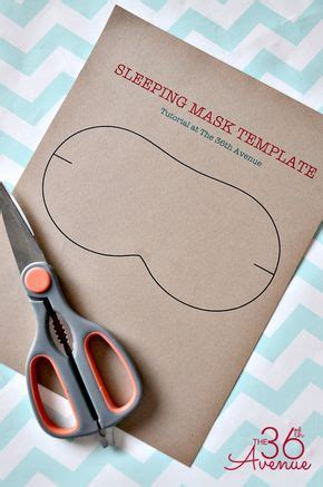 Christmas Gift - Adorable DIY Sleeping Mask Tutorial. #christmas #gifts ...