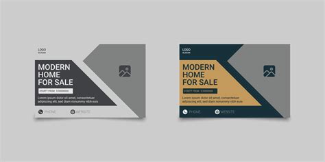 Real estate postcard design template 15577768 Vector Art at Vecteezy