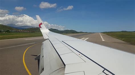 Landing in Port Moresby Jacksons International Airport from Cairns QLD ...