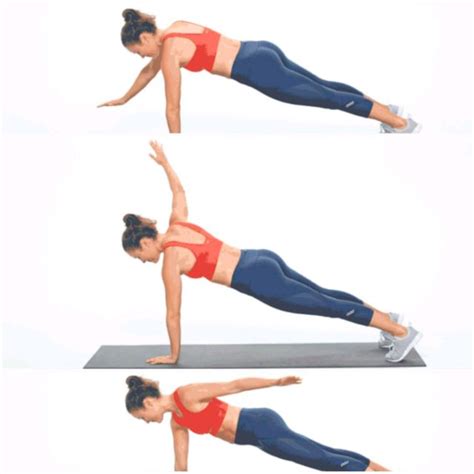 Plank With Arm Rotation by Myra S. - Exercise How-to - Skimble