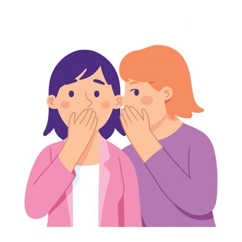 Premium Vector | Women telling gossip | Ilustração de amigos ...