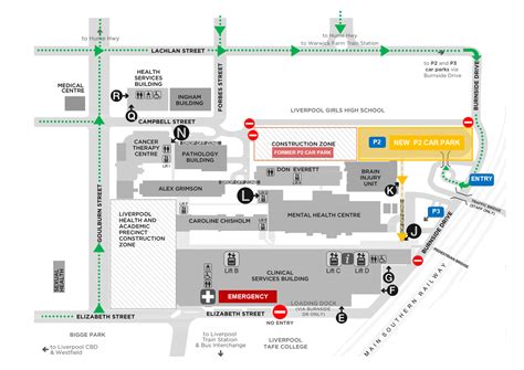 Peterborough Hospital Parking Map