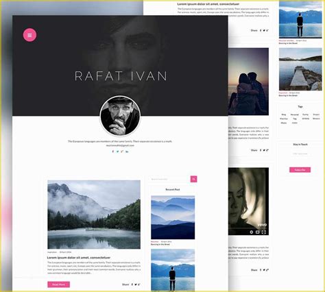 Simple Website Templates Free Download Of Personal Blog Website ...