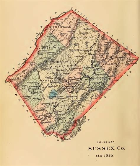 Sussex County, New Jersey - 9 Historic Books on CD