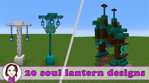 20 Soul lantern designs | 1.16 Minecraft building tips and tricks - YouTube