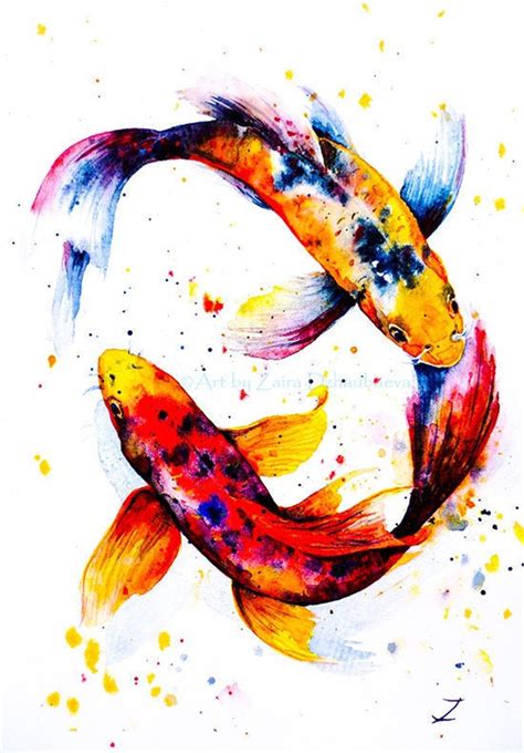 Illustration Fantasy, Illustration Inspiration, Koi Fish Drawing, Fish ...