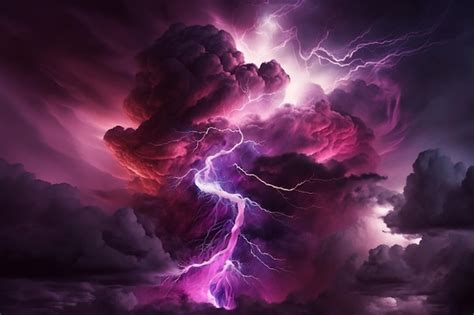 Pink Lightning Storm