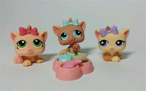 Littlest Pet Shop Triplets Kittens with Bows #1335, #1336, #1337 - Out ...