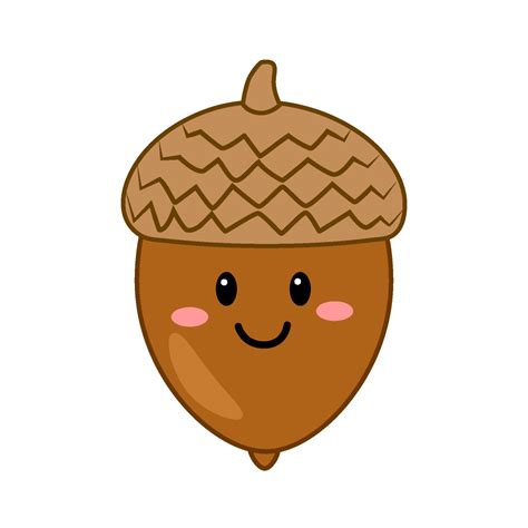 Cute Acorn Download Picture｜illustoon | Free clip art, Fall clip art, Acorn