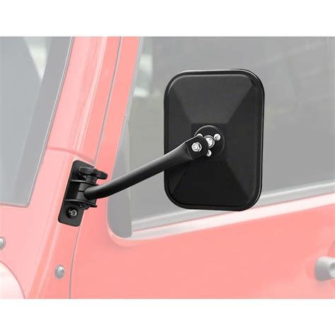 Rectangular Side Mirrors for Jeep Wrangler TJ JK