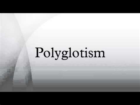 Polyglotism - YouTube