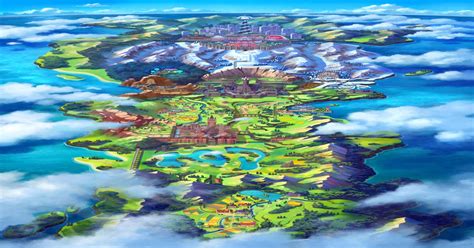 Galar Region Map in Higher Resolution : pokemon