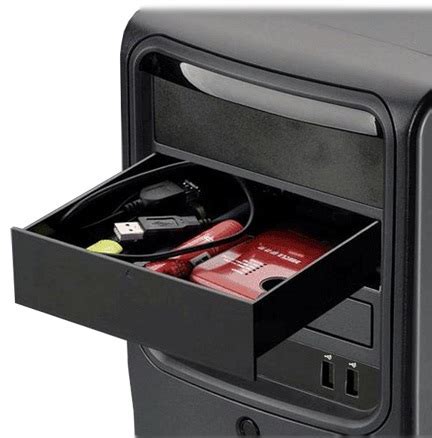 Desktop 5.25" Accessories Drawer for PC Case - ACCEZCDESKTPBOX | Mwave ...