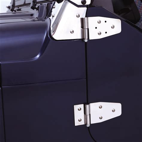 Smittybilt 7441 SMI Stainless Steel Door Hinges for 87-06 Jeep Wrangler ...