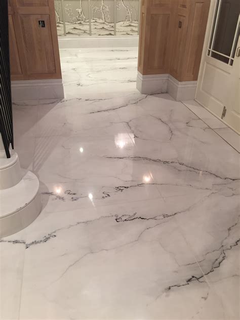 White Marble Floor in Marlow - Hard Floor Cleaning and Restoration ...