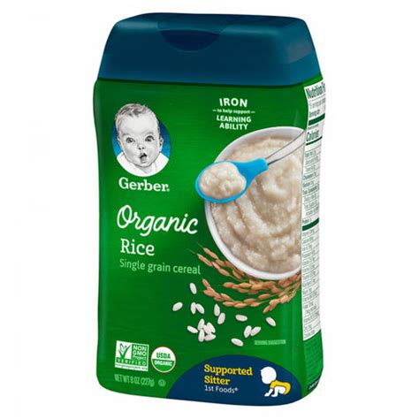 Gerber 8 oz. Organic Rice Cereal | MrOrganic Store