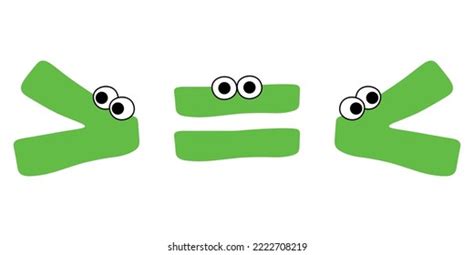 Crocodile More Than Less Than Symbols Clipart