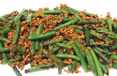 Szechuan Green Beans with Spicy Mince | Mustard With Mutton