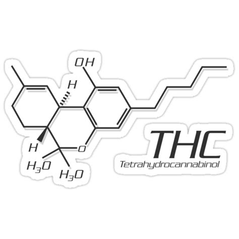 "THC Molecule" Stickers by Netherlabs | Redbubble