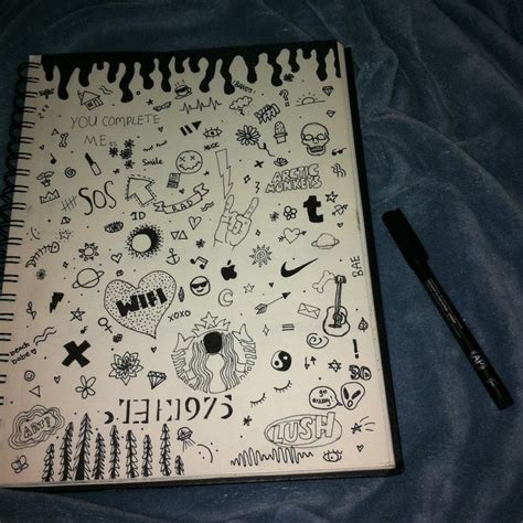 cute little notebook drawings | Notebook doodles, Cute drawings tumblr ...