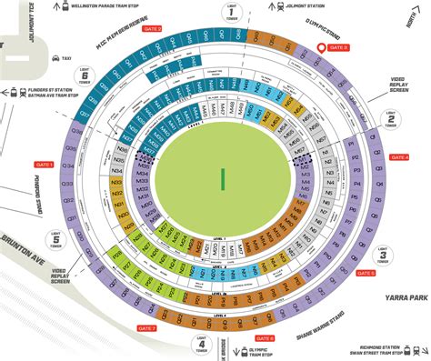 Seating Chart Mcg Row Numbers | Elcho Table