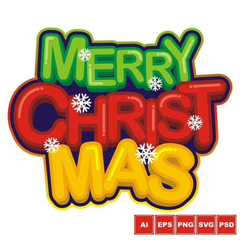 Merry Christmas Logo Design By Azkaryzki | TheHungryJPEG