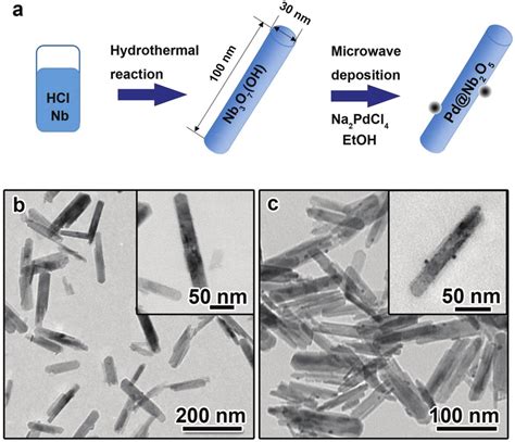 Synthesis, morphology and structure of Nb 3 O 7 (OH) nanorods and Pd@Nb ...