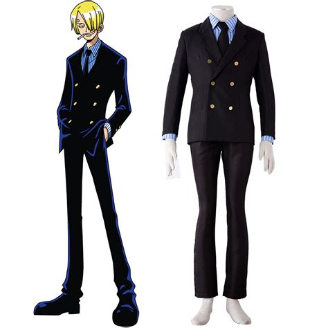 One Piece Sanji 1ST Cosplay Costumes Deluxe Edition : Cosplaymade.com