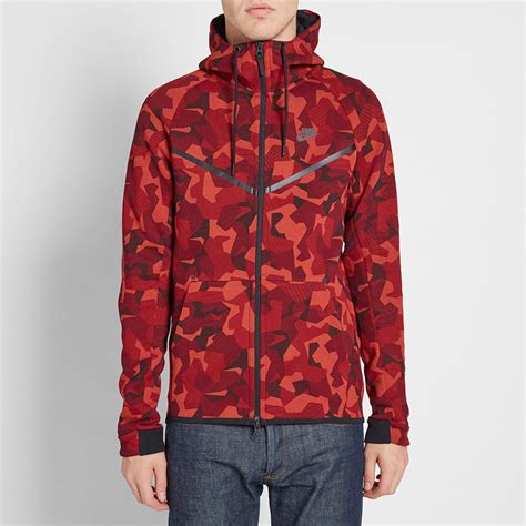 Nike Tech Fleece Camo Windrunner Dark Cayenne & Black | END. (UK)