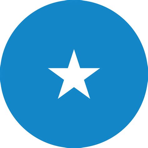 bandera circular de somalia. 11571315 PNG