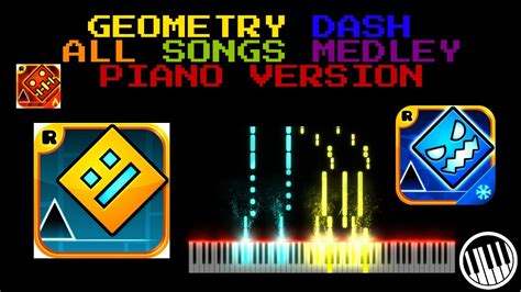 Geometry Dash PIANO MEDLEY - All Songs┃ PianoCrisp - YouTube Music