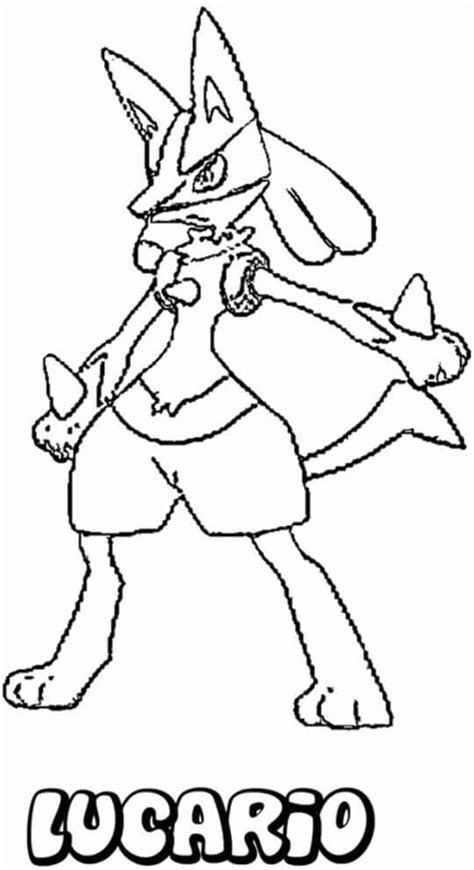 Lucario Coloring Pages - Free Printable Coloring Pages for Kids