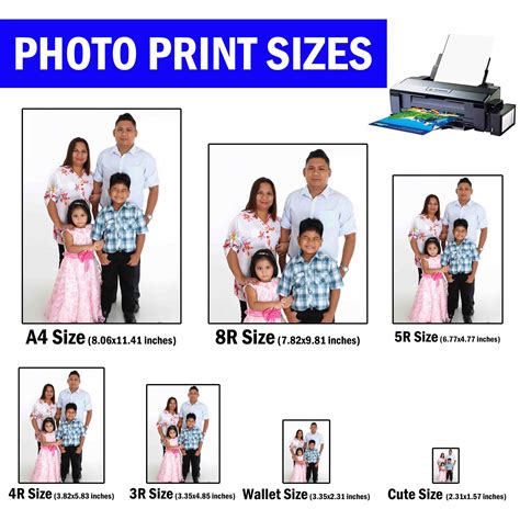 PHOTO PRINTING (Cute size, Wallet size, 3R, 4R, 5R, 8R and A4 size ...