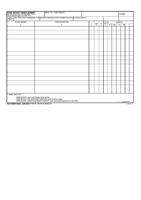 Fillable Da Form 2062 - Printable Forms Free Online