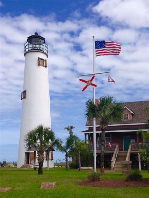 Lighthouse at St. George Island | Lighthouse, Tower, Cn tower