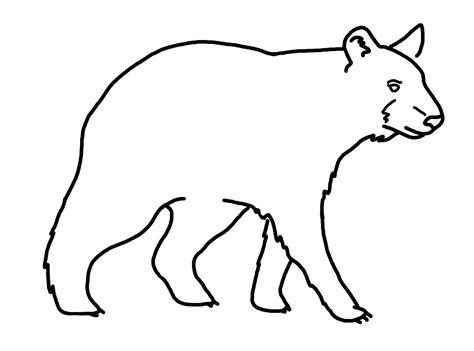 Black Bear Outline - ClipArt Best