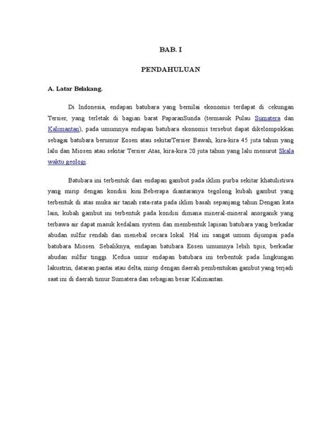 Reaksi Pembentukan Batu Bara | PDF