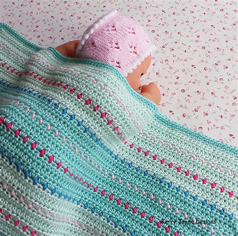 Dinky Dot Baby Blanket Crochet Pattern UK – Kerry Jayne Designs Ltd