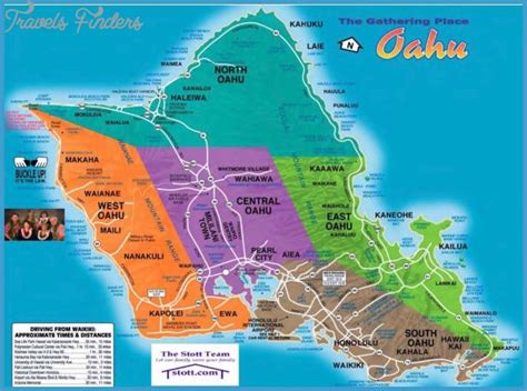 Oahu Hiking Map - TravelsFinders.Com