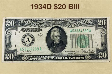 1934 $20 Bill Value: How Much Is It Worth Today? - CoinValueChecker.com