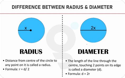 What Is The Difference Between Radius And Diameter Of A Circle - Design ...