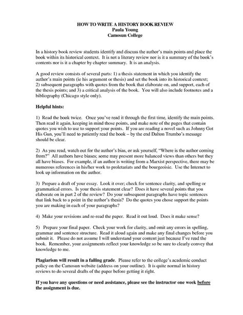 College Book Report Template - Tisnyi.com