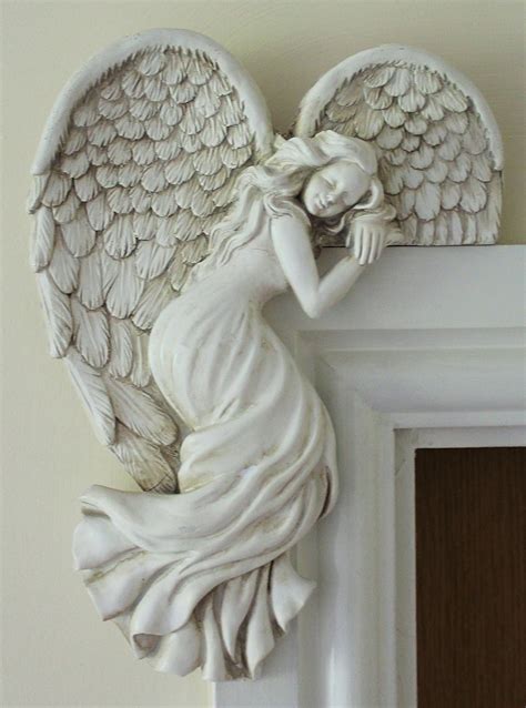 Door Frame Angel Wall Sculpture Vintage Style Shabby Chic Angelic ...