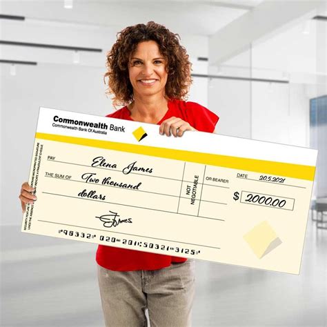 Giant Novelty Cheques - 1000mm W x 450mm H / Single-Sided Full Colour ...