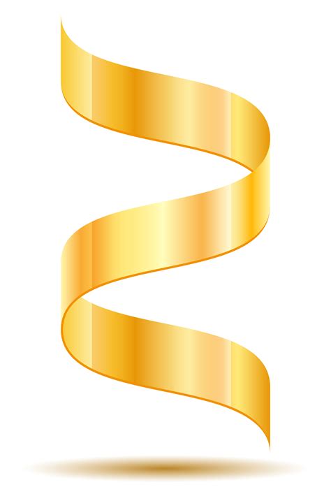 gold ribbon realistic vector illustration 509661 Vector Art at Vecteezy